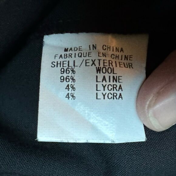 Theory Black Maryelia Tailor Pleated Mini Skirt Size 10 Pockets Classy w Buttons - Picture 6 of 10